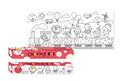 Coloring roll, self-adhesive, 31x355 cm, STICK N, coastal train